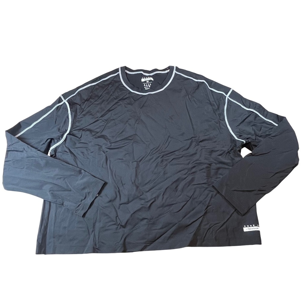 Core 10 by Reebok Womens AM Long Sleeve Training Top Black HG6894‎ Size M NWT